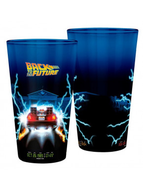 BACK TO THE FUTURE - Large Glass - 400ml -DeLorean - x2