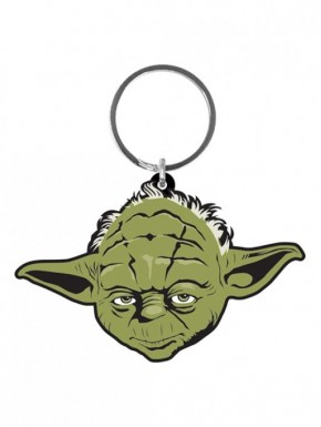 Porte-clés en caoutchouc Yoda de Star Wars