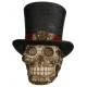 Figura Calavera Steampunk con Sombrero