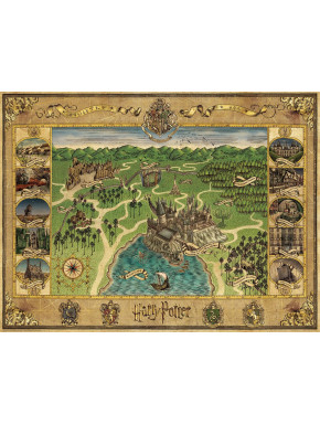 Puzzle Mapa de Hogwarts Harry Potter