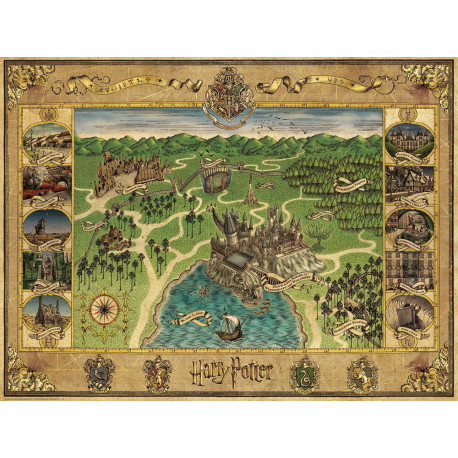 Harry Potter Puzzle Mapa de Hogwarts (1500 piezas)