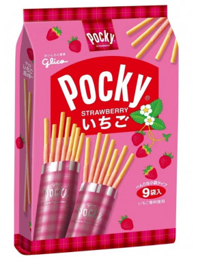 Pack Pocky de Fresa 9 Bolsitas