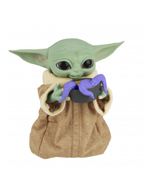 Baby Yoda Grogu animatrónico comilón El Mandaloriano