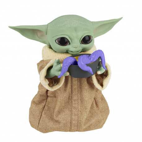 Baby Yoda Grogu animatrónico comilón El Mandaloriano