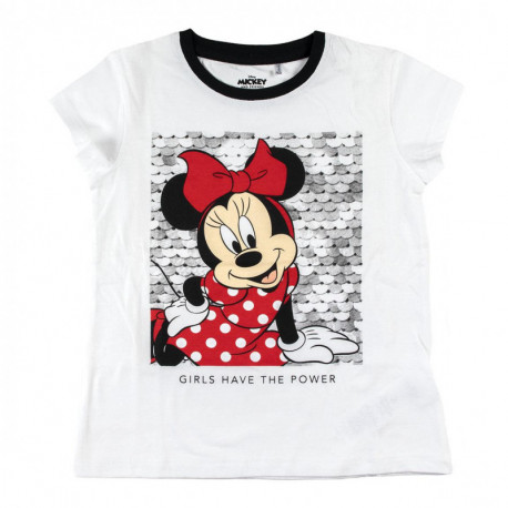 CAMISETA CORTA PREMIUM ALGODÓN SINGLE JERSEY MINNIE