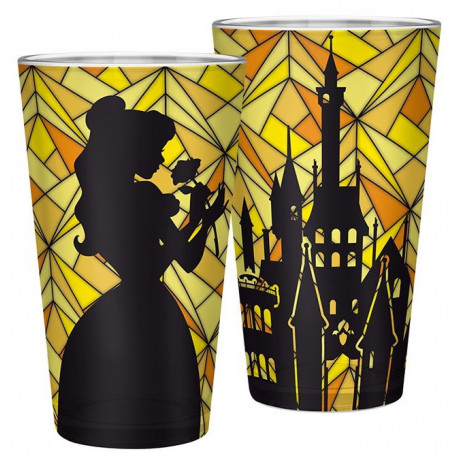 Vaso de Cristal La Bella y la Bestia