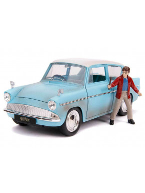 Harry Potter Vehículo 1/24 Hollywood Rides 1959 Ford Anglia con Figura