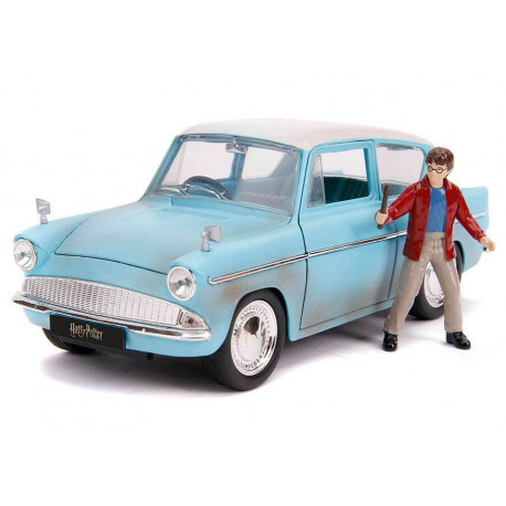 Harry Potter Vehículo 1/24 Hollywood Rides 1959 Ford Anglia con Figura