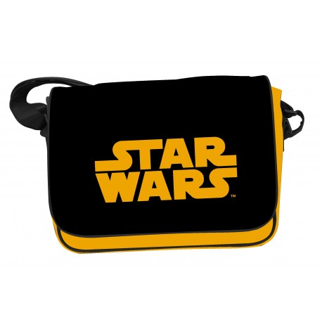 Sac à bandoulière en Cuir Logo Star Wars orange