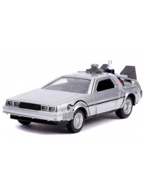 Regreso al Futuro II Réplica Vehículo Diecast Model Hollywood Rides 1/32 DeLorean Time Machine