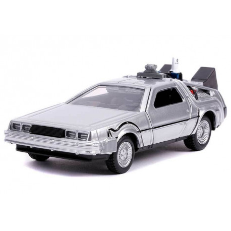 Regreso al Futuro II Réplica Vehículo Diecast Model Hollywood Rides 1/32 DeLorean Time Machine