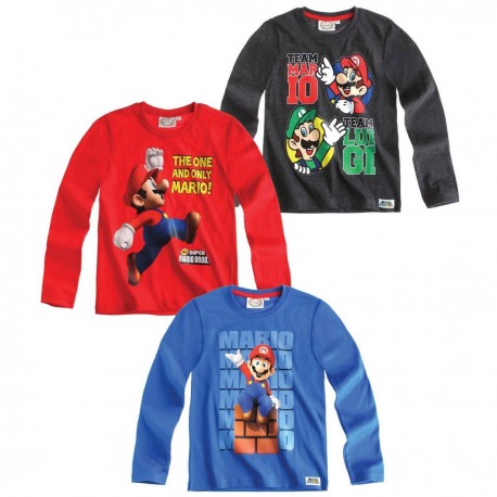 T-shirt Super Mario Boys long sleeve