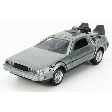 Regreso al Futuro Réplica Vehículo Diecast Model Hollywood Rides 1/32 DeLorean Time Machine