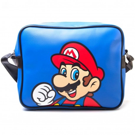 Saco de ombro azul Super Mario Mario