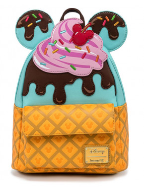 Bolso Mochila Loungefly Minnie y Mickey Ice Cream