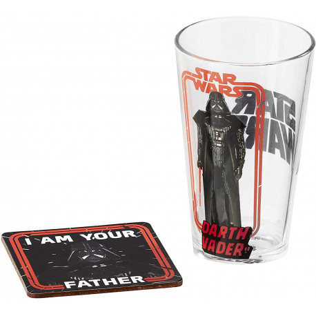 Set de Vaso y Posavasos Darth Vader I Am Your Father Star Wars