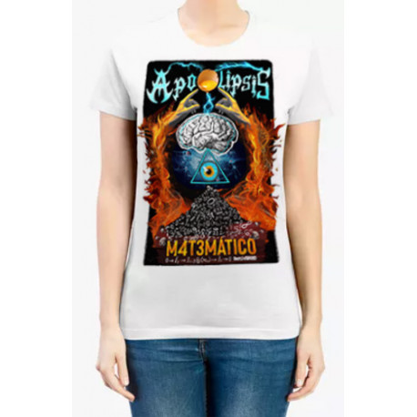 Camiseta branca Menina Apocalipse Matemático