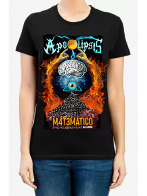Camiseta Chica Apocalipsis Matemático Negra
