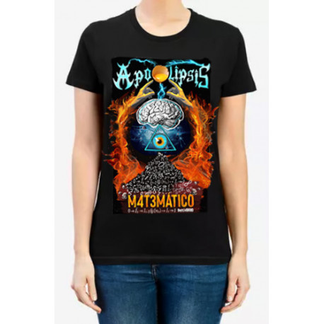 Camiseta Chica Apocalipsis Matemático Negra