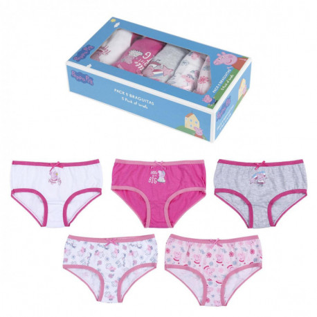 PACK BRAGUITAS 5 PIEZAS PEPPA PIG