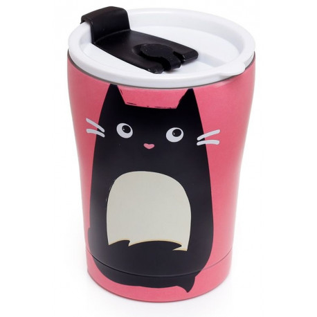 Vaso térmico de viaje Gato Feline Fine