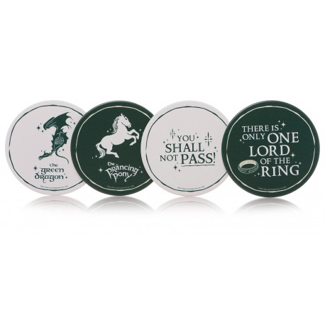 POSAVASOS SET DE 4 EL SEÑOR DE LOS ANILLOS