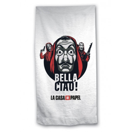 Toalla Bella Ciao! La Casa de Papel microfibra