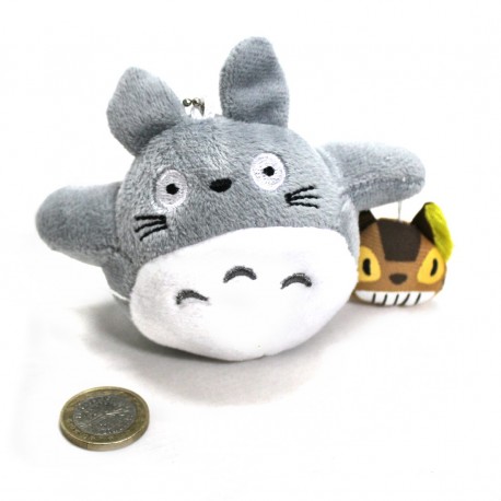 Chaveiro de pelúcia Totoro e Gatobus