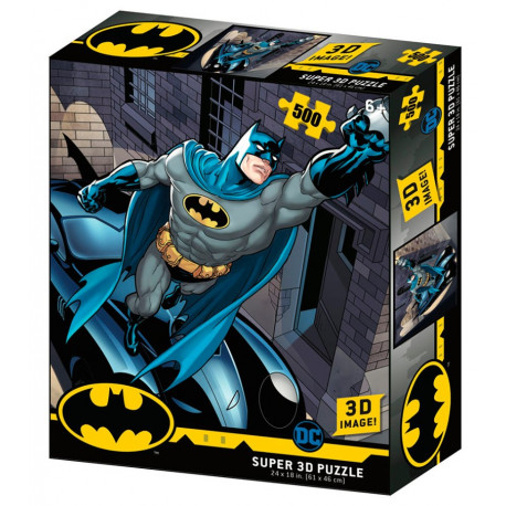 Puzzle 3D Batman y Batmóvil 500 piezas