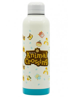 Bouteille en acier avec logo Animal Crossing