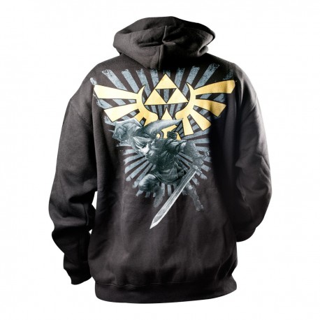 Zelda sweat-shirt noir Trifuerza