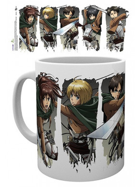 ATTACK ON TITAN - Mug - 320 ml - Character Montage - subli - box x2