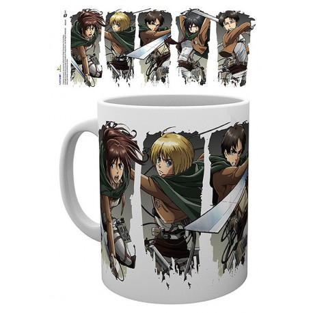 ATTACK ON TITAN - Mug - 320 ml - Character Montage - subli - box x2