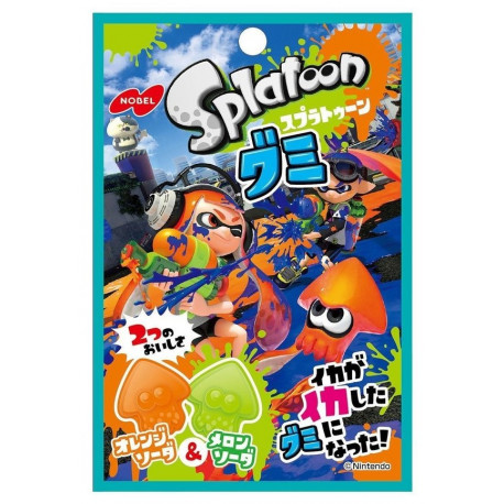 Gominolas Splatoon sabor melón y naranja 45g