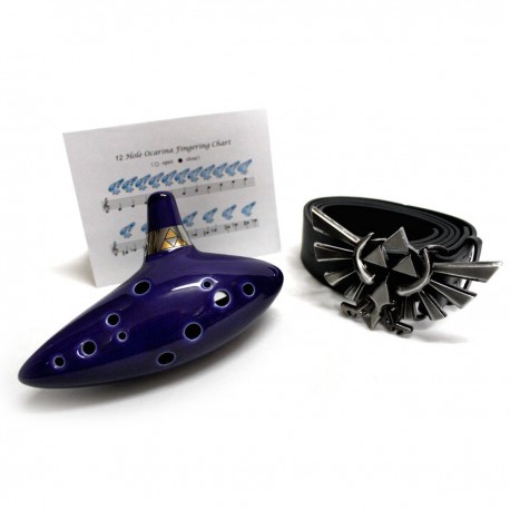 Pack Zelda ocarina ceinture trifuerza