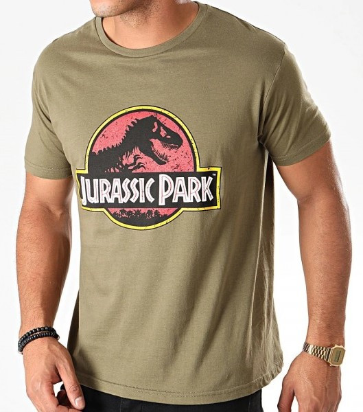 Jurassic Park Distressed Logo Camiseta para Hombre 