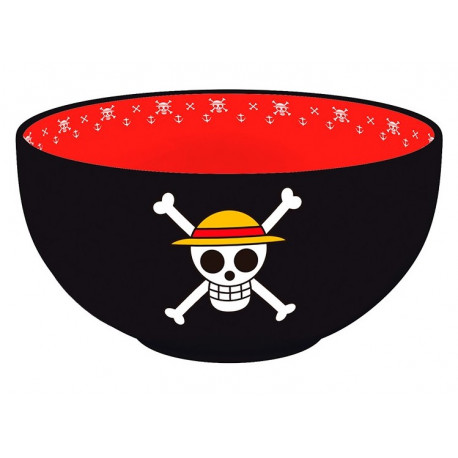 Cuenco bol con diseño de calavera de One Piece
