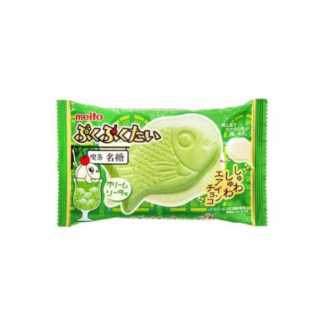 Galleta Taiyaki rellena de crema de soda