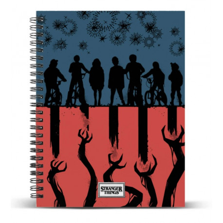 STRANGER THINGS Cuaderno A5 Cuad Fl