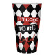 DC COMICS - Large Glass - 400ml - Harley Quinn - box x2