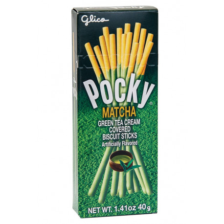 Snack japonês Pocky sabor chá matcha