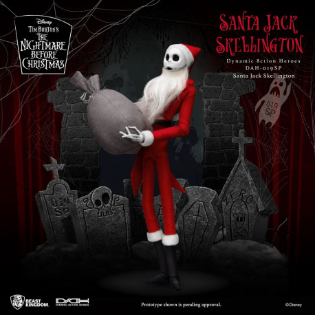 Pesadilla antes de Navidad Figura Dynamic 8ction Heroes 1/9 Santa Jack Skellington 21 cm