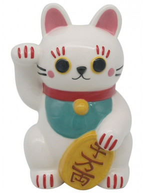 Hucha cerámica Maneki Neko Gato de la Suerte