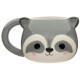 Taza cerámica 3D Mapache Kawaii