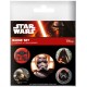 Pack 5 chapas First Order Episodio VII Star Wars