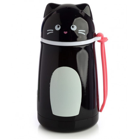 Botella Termo Gato Negro Feline Fine