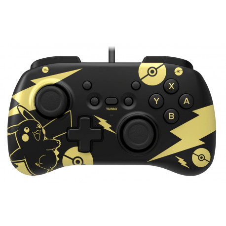 GAMEPAD HORI CONTROLLER MINI PIKACHU BLACK   GOLD