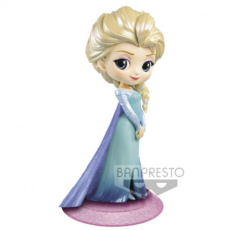 DISNEY - Elsa - Glitter line - Q Posket - 14 cm