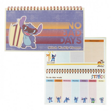 Bloc d'agenda hebdomadaire Stitch