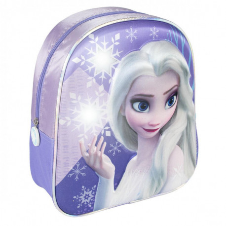 MOCHILA INFANTIL LUCES 3D FROZEN II